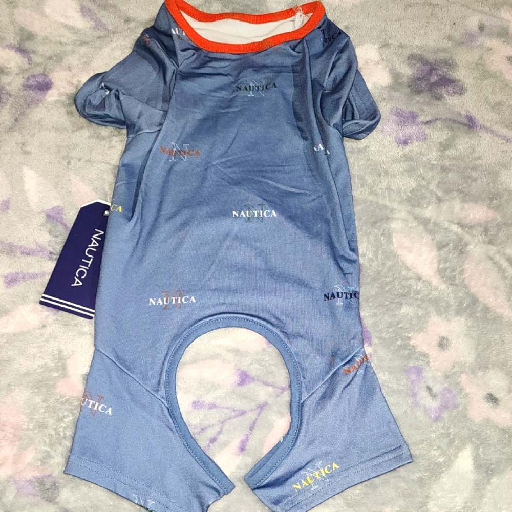 Nautica Blue Dog Shirt. Size M